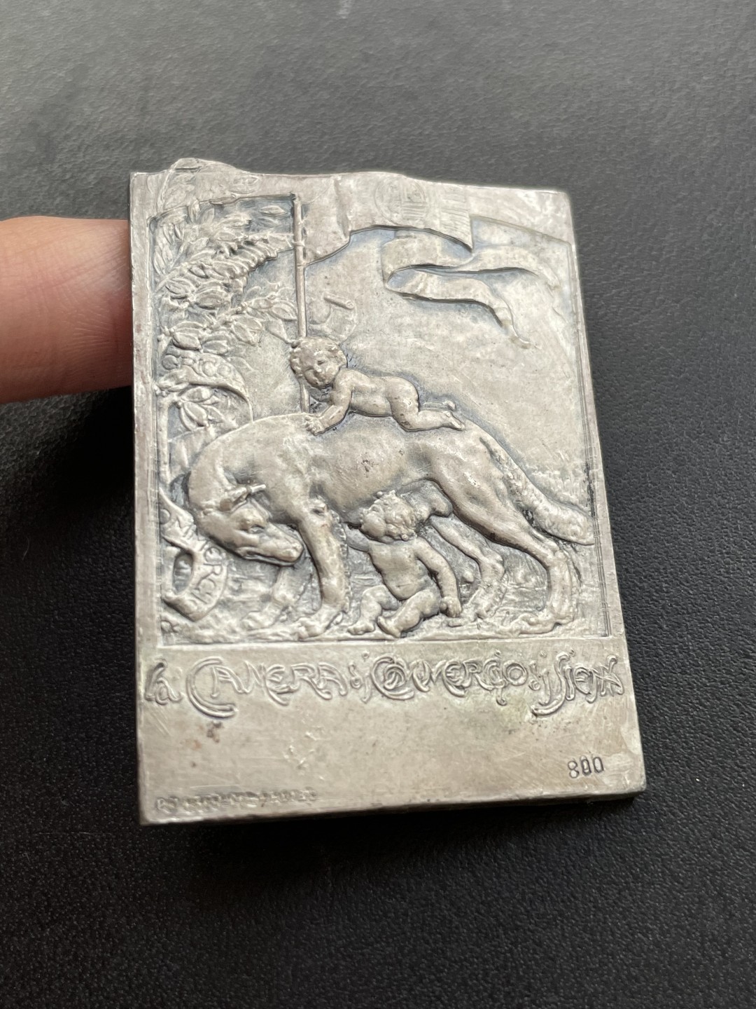 欧洲章牌-拍卖第23场 意大利锡耶纳商会银方章