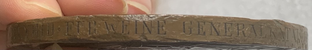 瓶子🏺第93期拍卖会  奥匈1873年加冕纪念大铜章  70毫米  151克