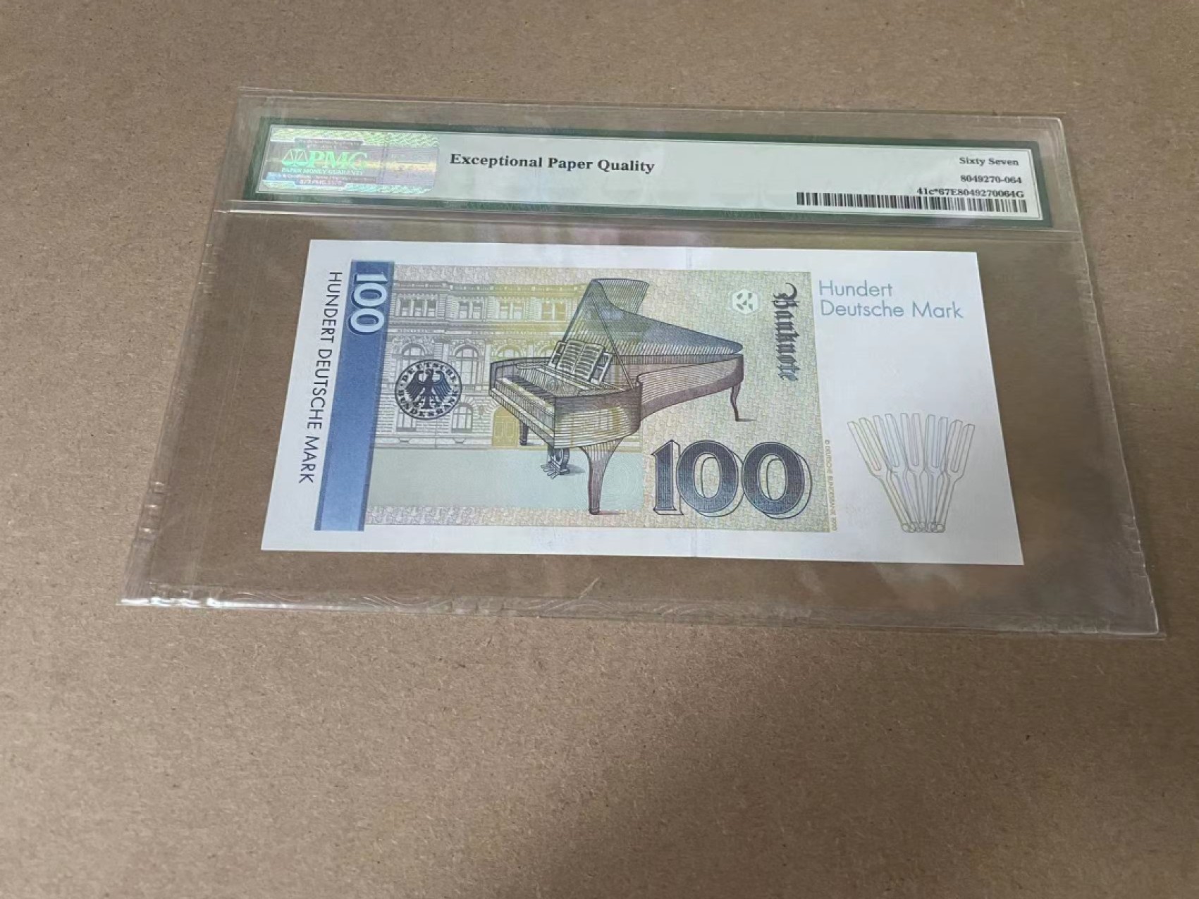 【Blue Auction】✨世界纸币精拍第327期——莫总专场XXI 【补号】德国 1993年100马克 PMG67EPQ 克拉拉