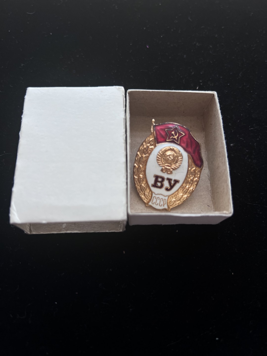 全场0起0押金！大陆勋赏俱乐部第三期拍卖 全新带盒库存苏联军校校徽