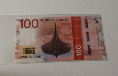 零零发流通品相纸币第三场 近期纸币最后一场无押金无佣金 - 基本全新挪威100克朗