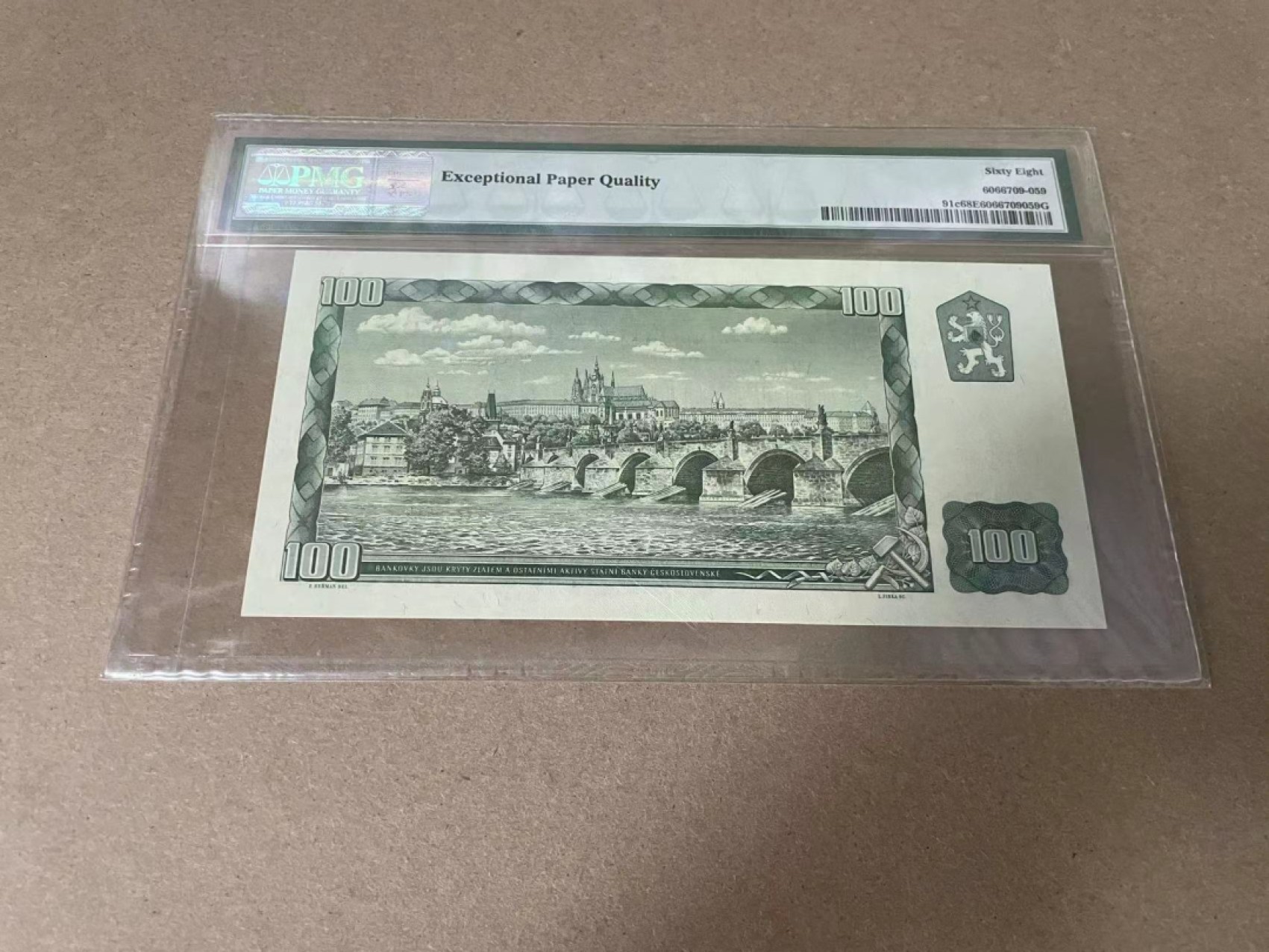 【Blue Auction】✨世界纸币精拍第327期——莫总专场XXI 捷斯 1961年100克朗 PMG68EPQ 高分 