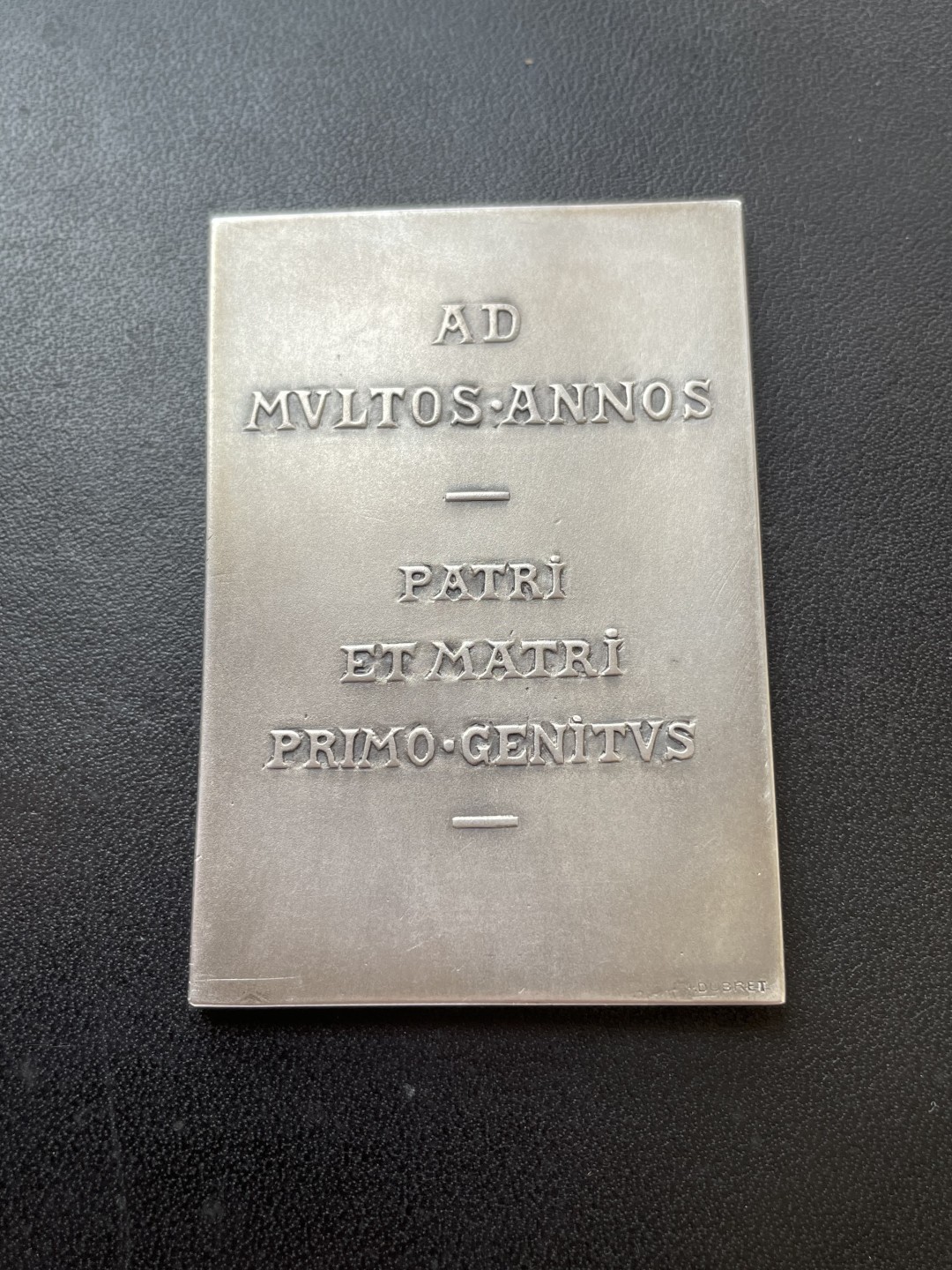 欧洲章牌-拍卖第23场 1912年法国结婚50周年纪念银方章
