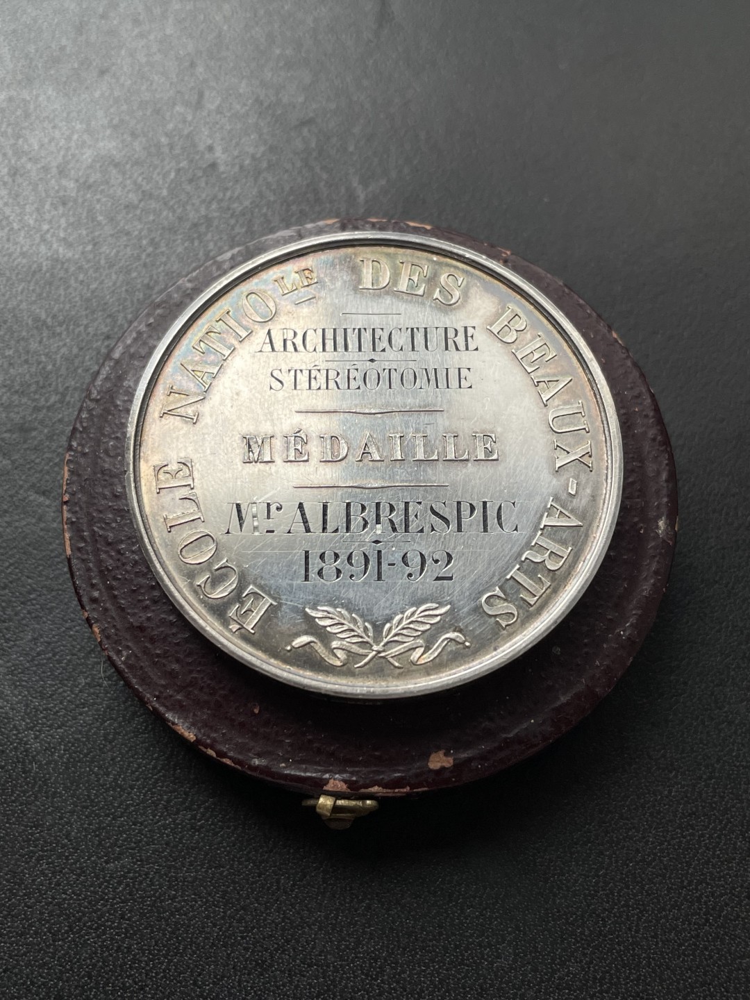 欧洲章牌-拍卖第23场 E.GATTEAUX.E～1892年法国国立音乐学院原盒银章