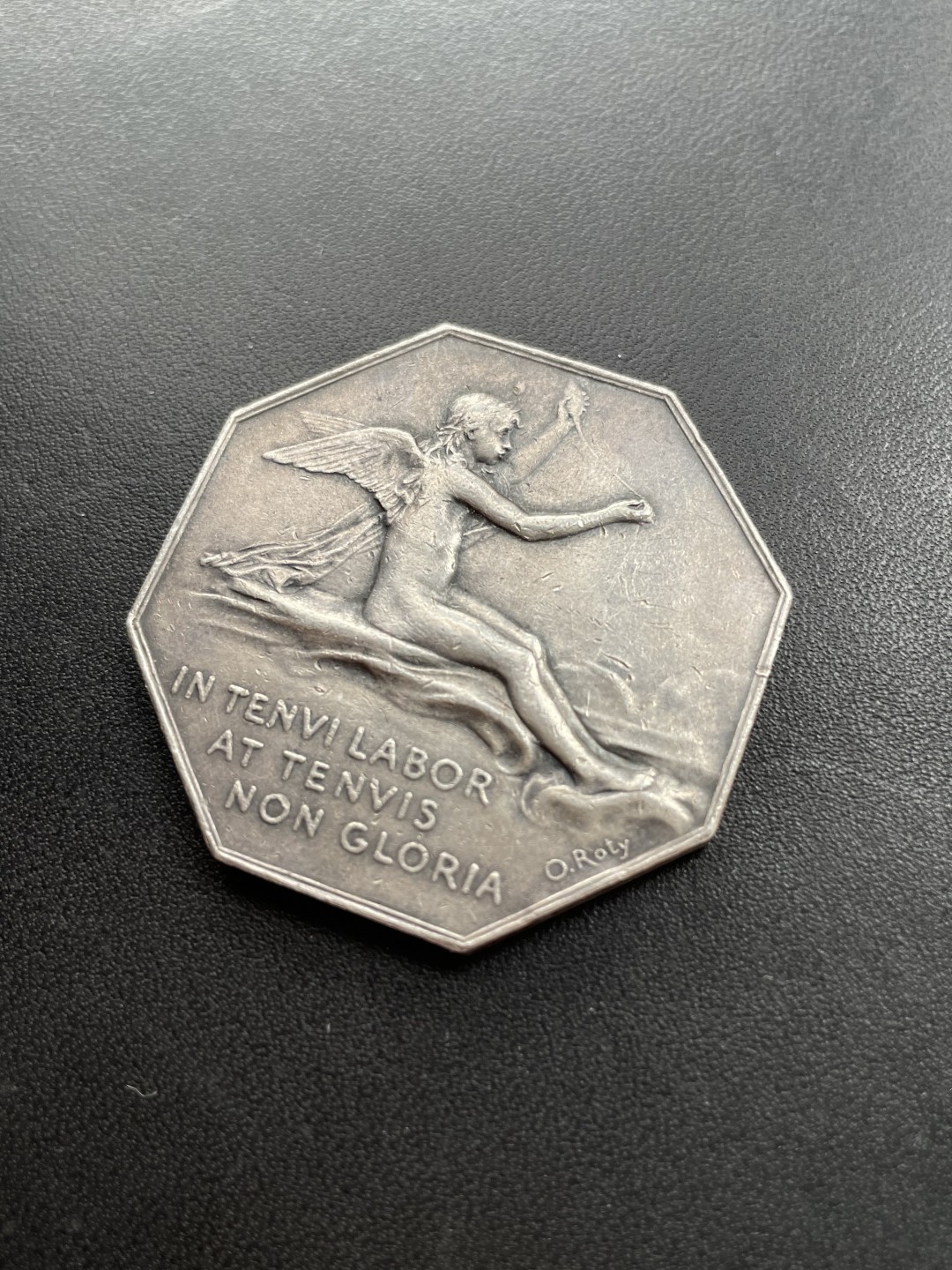 欧洲章牌-拍卖第23场 O.Roty～法国里昂商会八角银章