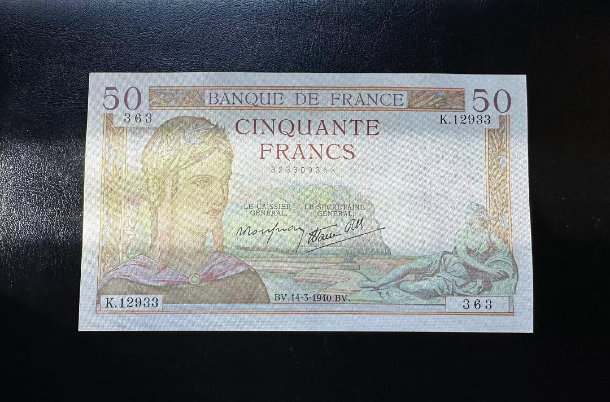 【Blue Auction】✨世界纸币精拍第327期——莫总专场XXI 【无47】法国 1940年50法郎 AU
