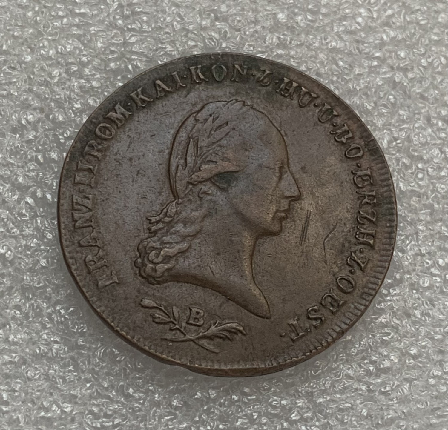 瓶子🏺第93期拍卖会  奥地利硬币 1800年6克鲁泽铜币