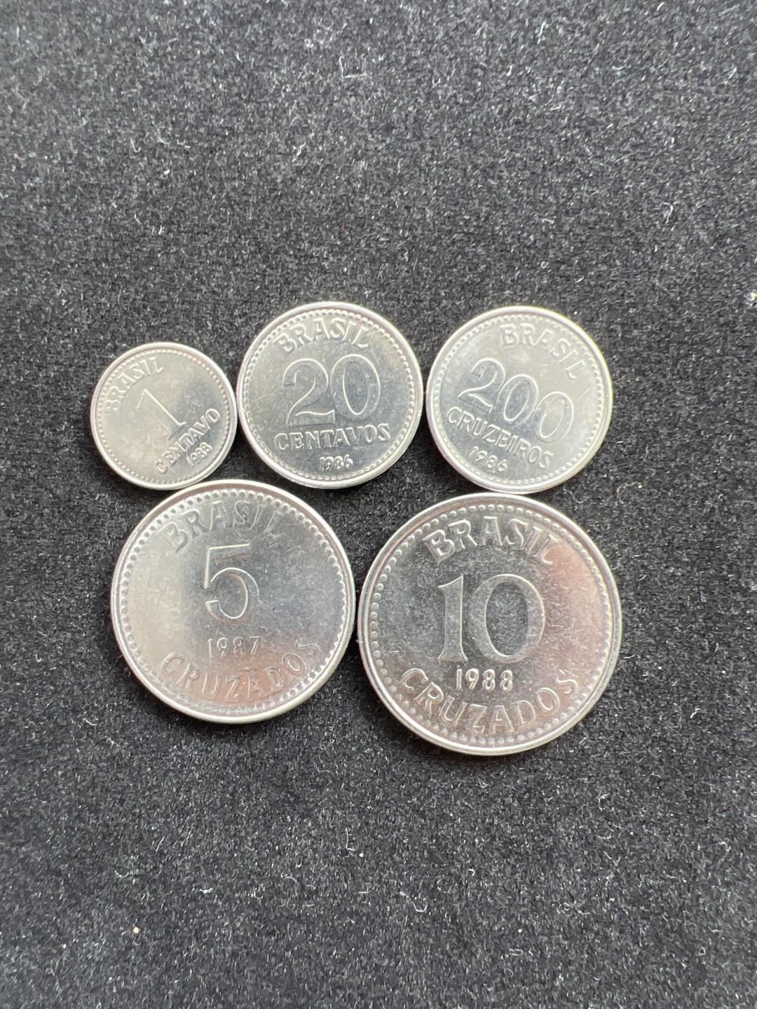 飞翔风筝外国硬币纸币第一场 巴西硬币5枚