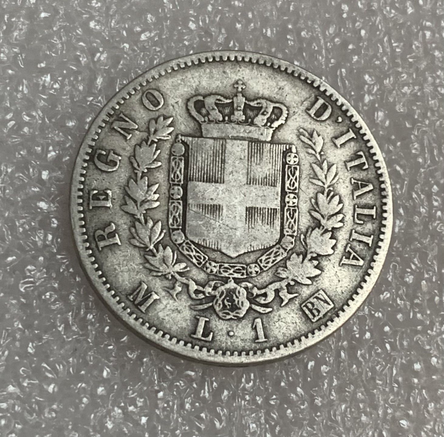 瓶子🏺第93期拍卖会  意大利1863年1里拉银币