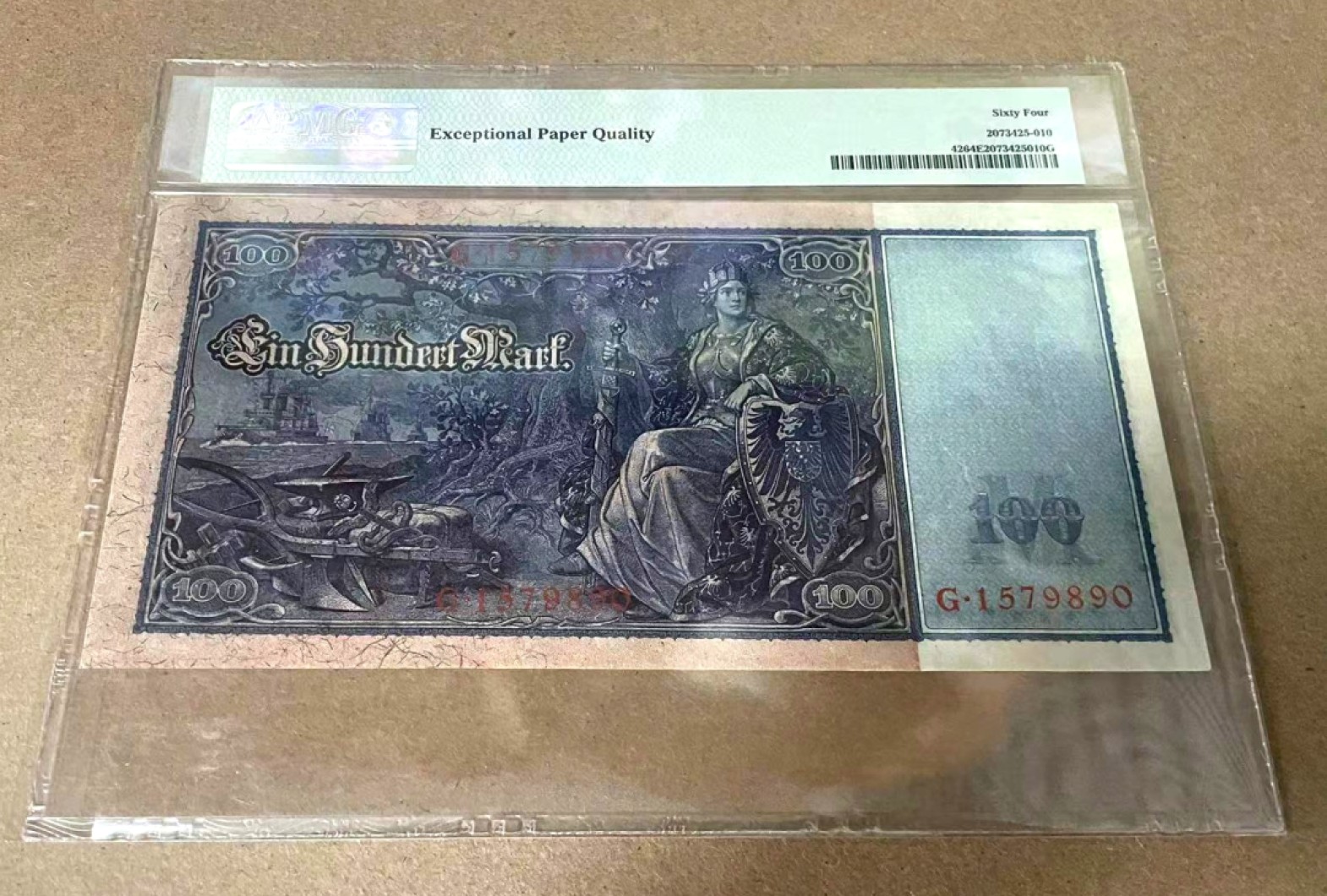 【Blue Auction】✨世界纸币精拍第327期——莫总专场XXI 【百年风云】德国 1910年100马克 PMG64EPQ 大票幅 