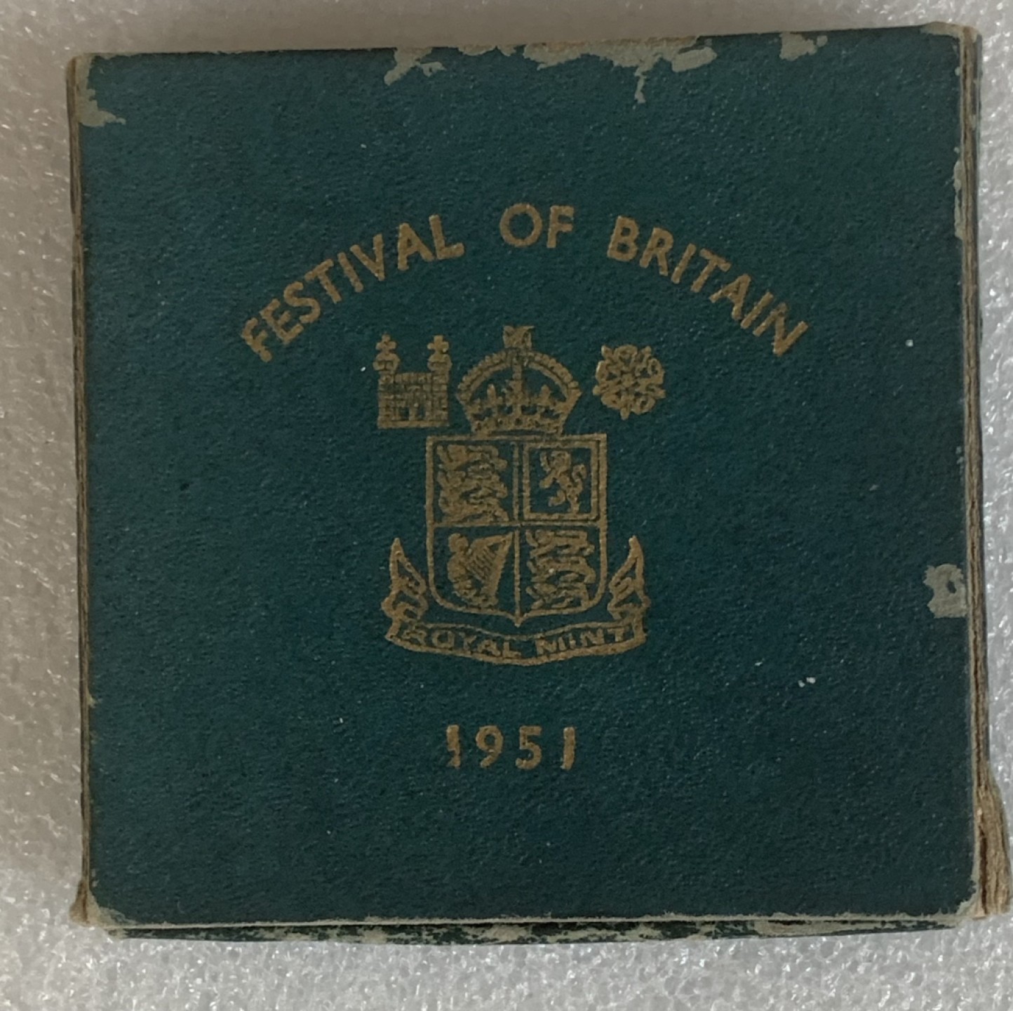 瓶子🏺第93期拍卖会  英国1951年乔治六世马剑克朗币  原盒
