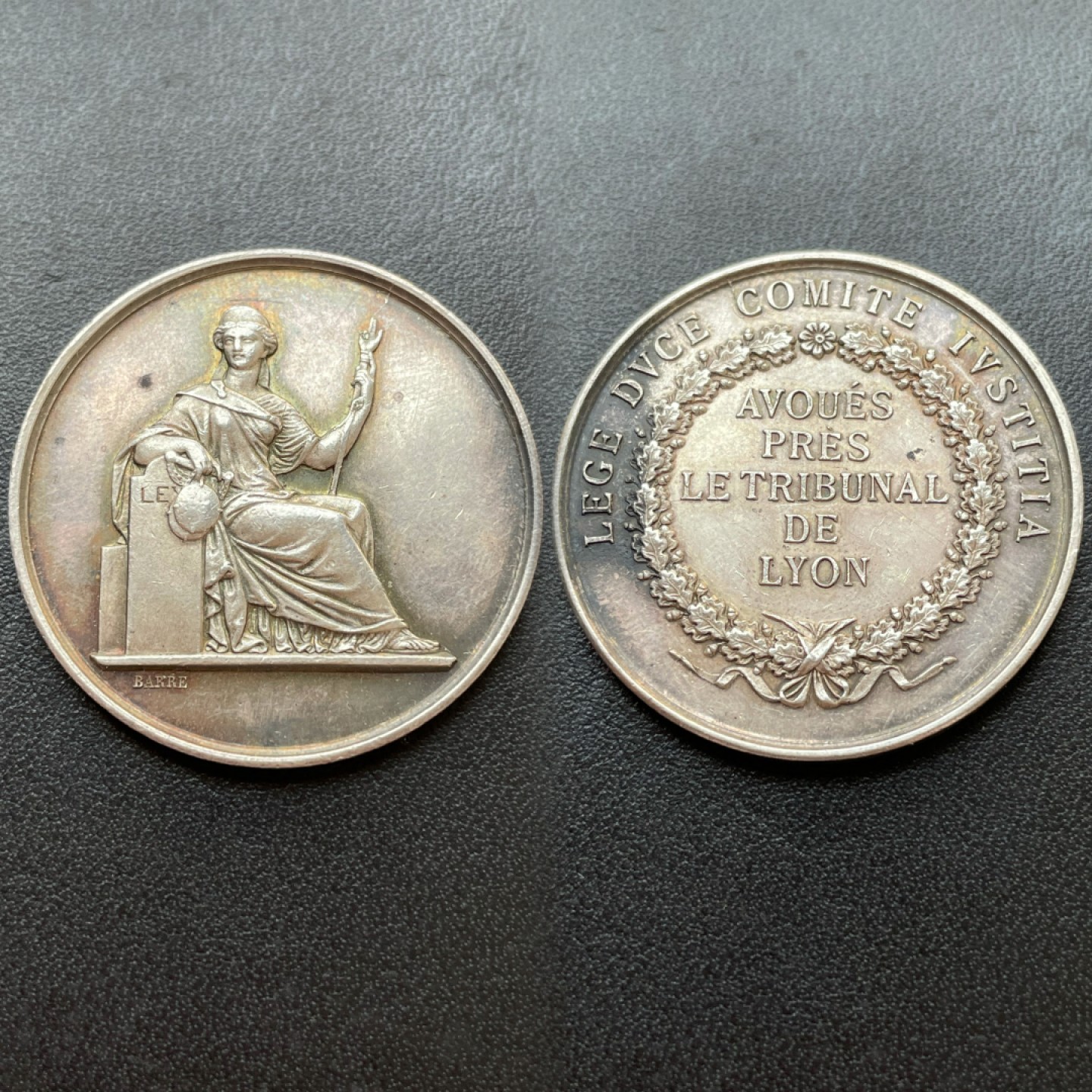 欧洲章牌-拍卖第23场 法国里昂法律委员会银章