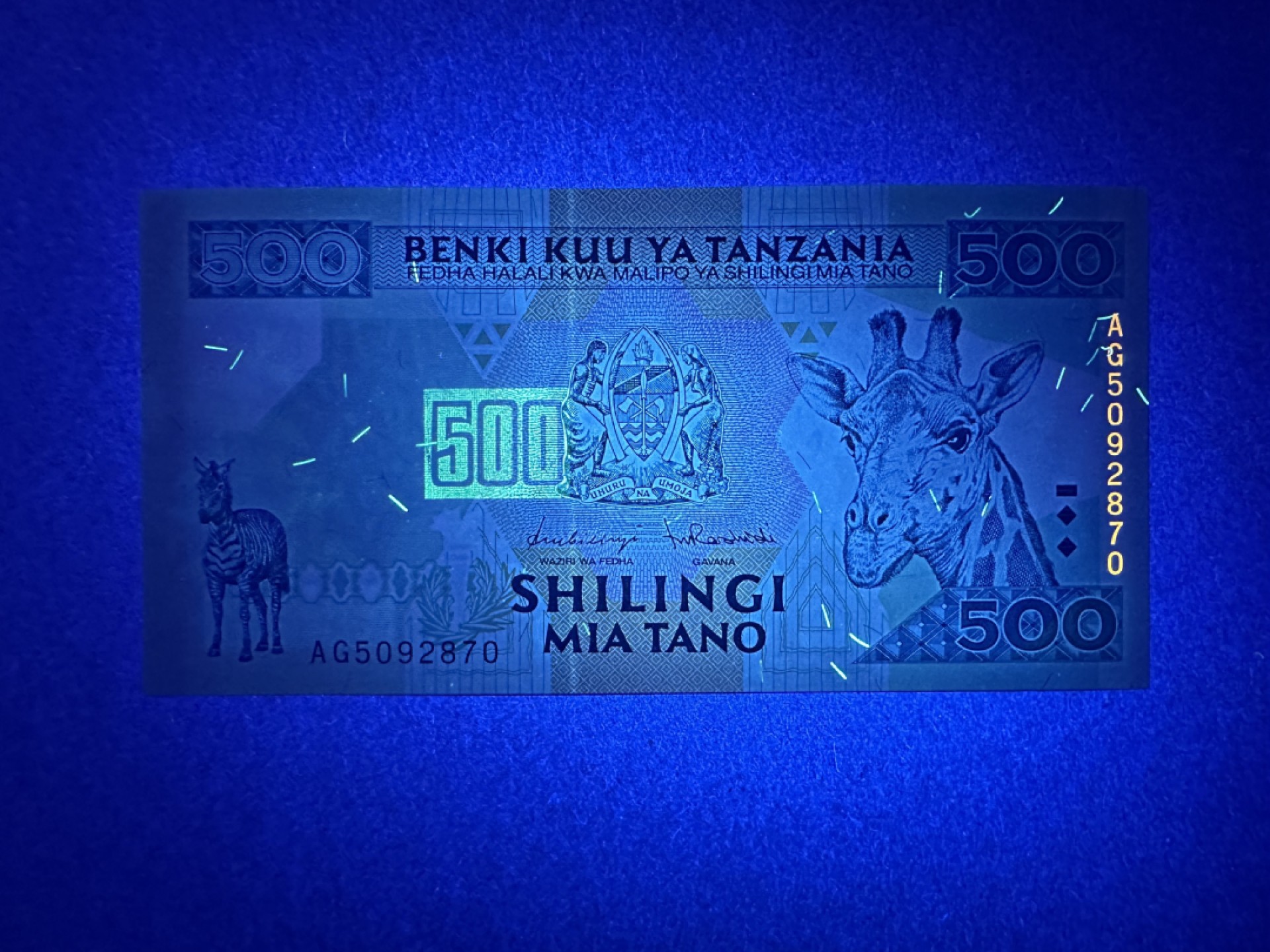 《张总朋友收藏》103期—外币高货 苏格兰硬货&女王精品 坦桑尼亚500先令 UNC 1997年 经典长颈鹿