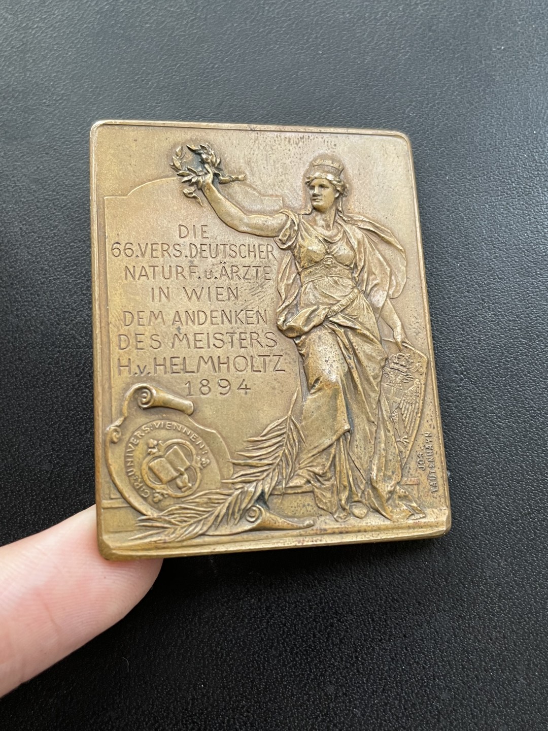 欧洲章牌-拍卖第23场 物理学家 赫尔曼.冯.亥姆霍兹 纪念铜章