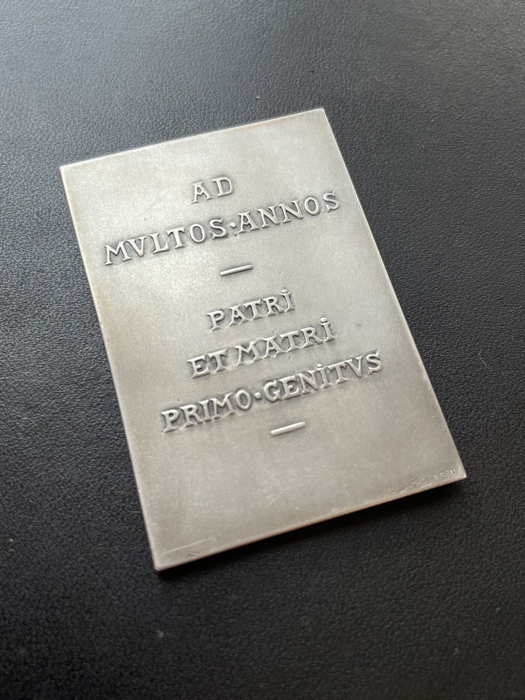 欧洲章牌-拍卖第23场 1912年法国结婚50周年纪念银方章