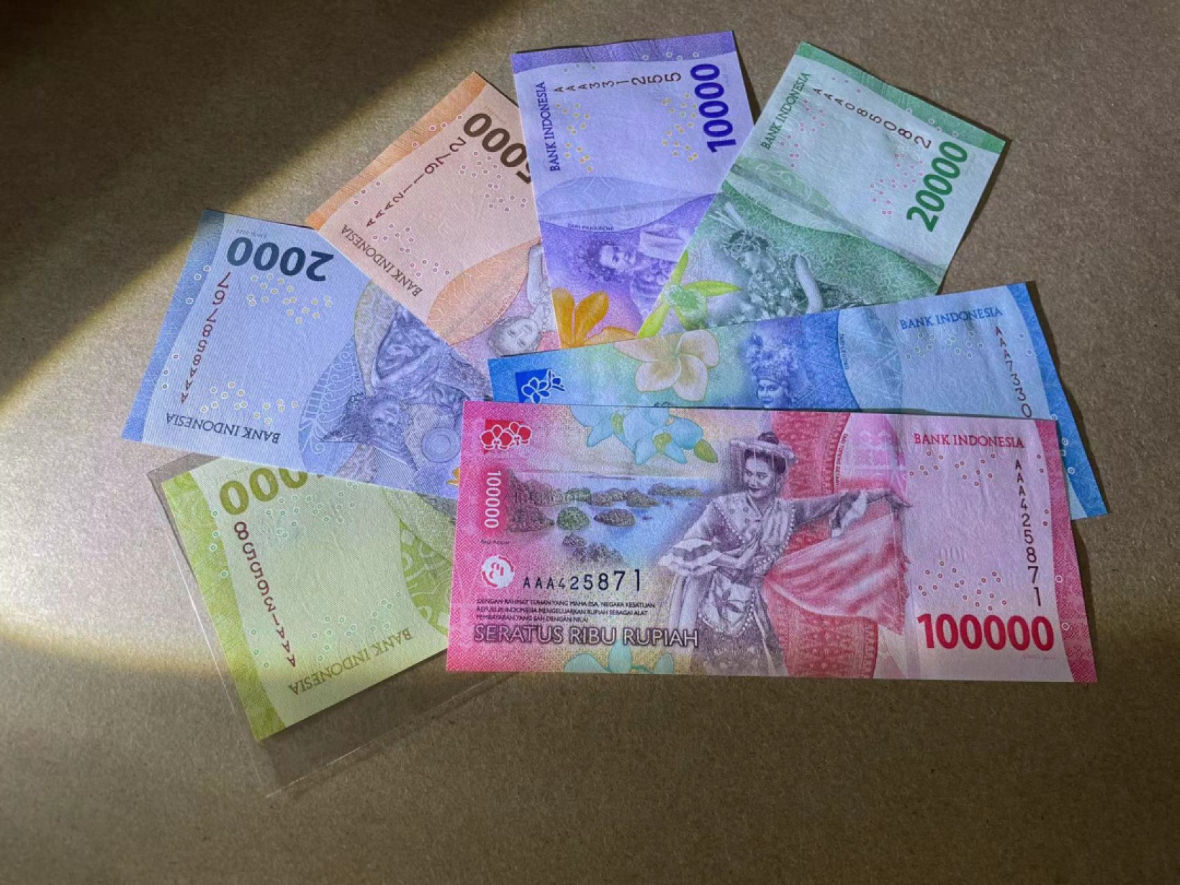 【Blue Auction】✨世界纸币精拍第327期——莫总专场XXI 【AAA 一组7张】印尼 新版1000-10万卢比 全新UNC