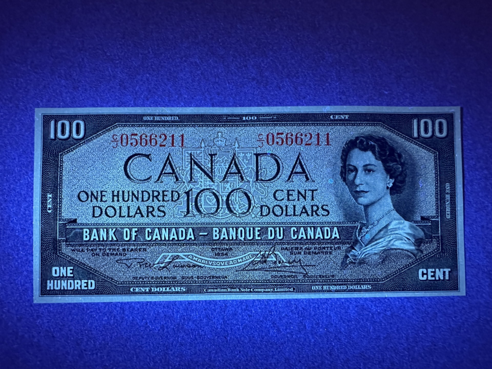 《张总朋友收藏》103期—外币高货 苏格兰硬货&女王精品 加拿大100元 UNC 1954年风景版