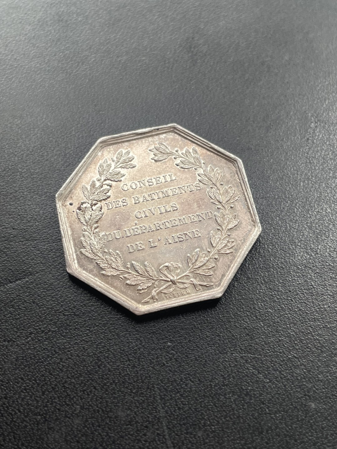 欧洲章牌-拍卖第23场 法国埃纳省民用建筑委员会银章