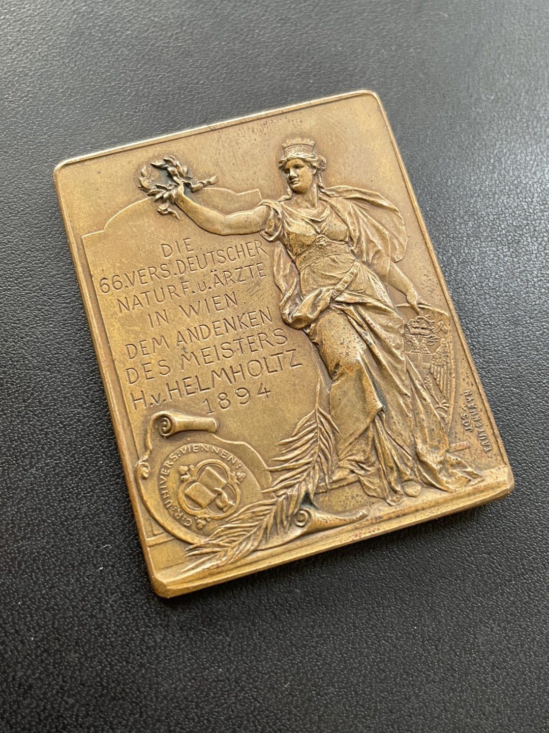 欧洲章牌-拍卖第23场 物理学家 赫尔曼.冯.亥姆霍兹 纪念铜章