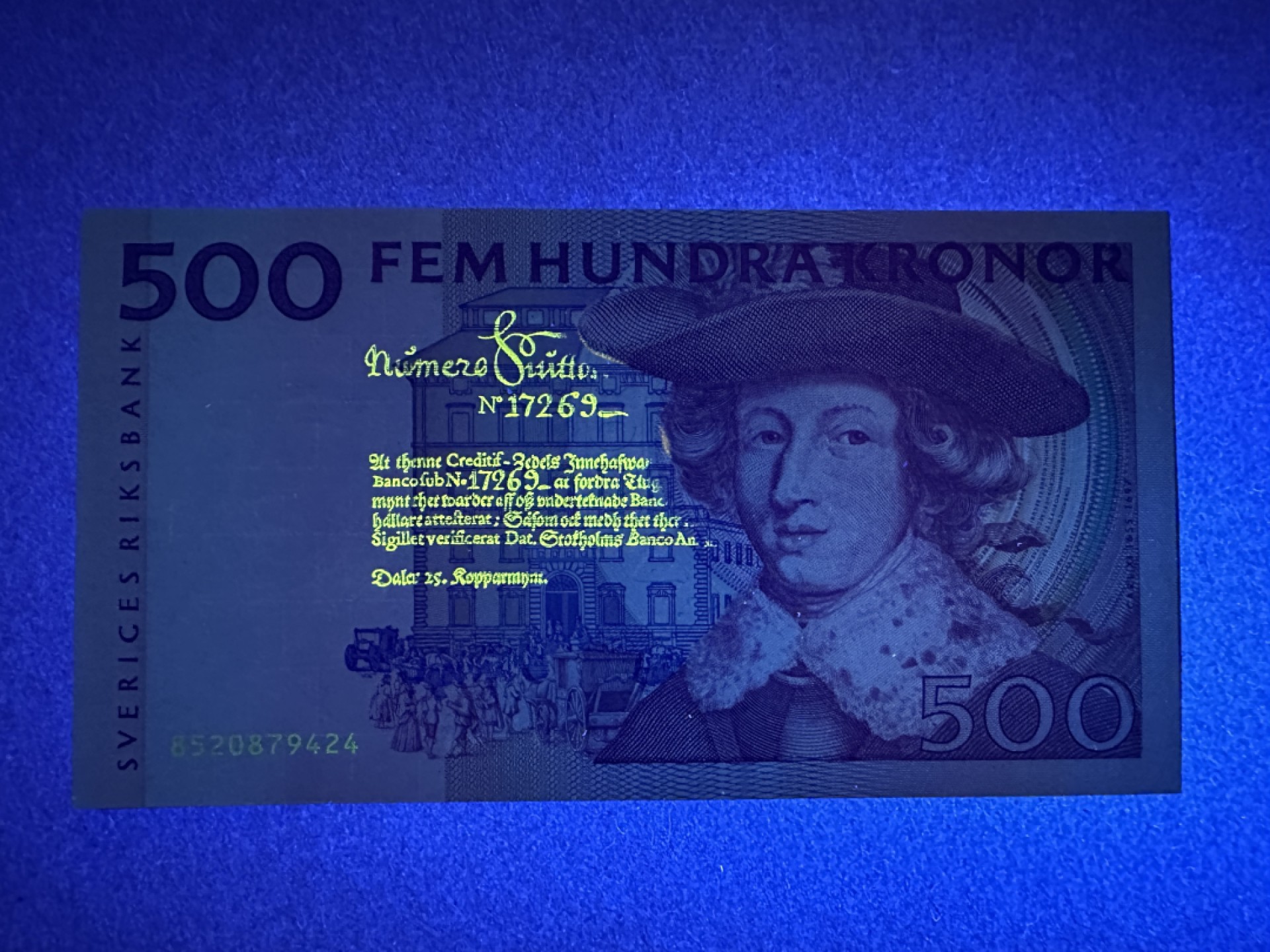 《张总朋友收藏》103期—外币高货 苏格兰硬货&女王精品 瑞典500克朗 UNC 红卡尔初版 背面底部有些荧光