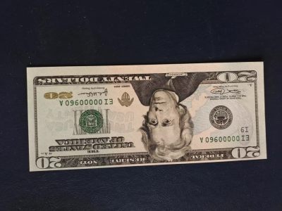 美国纸币 2004年 20美元纸币 百位号码 unc - 美国纸币 2004年 20美元纸币 百位号码 unc