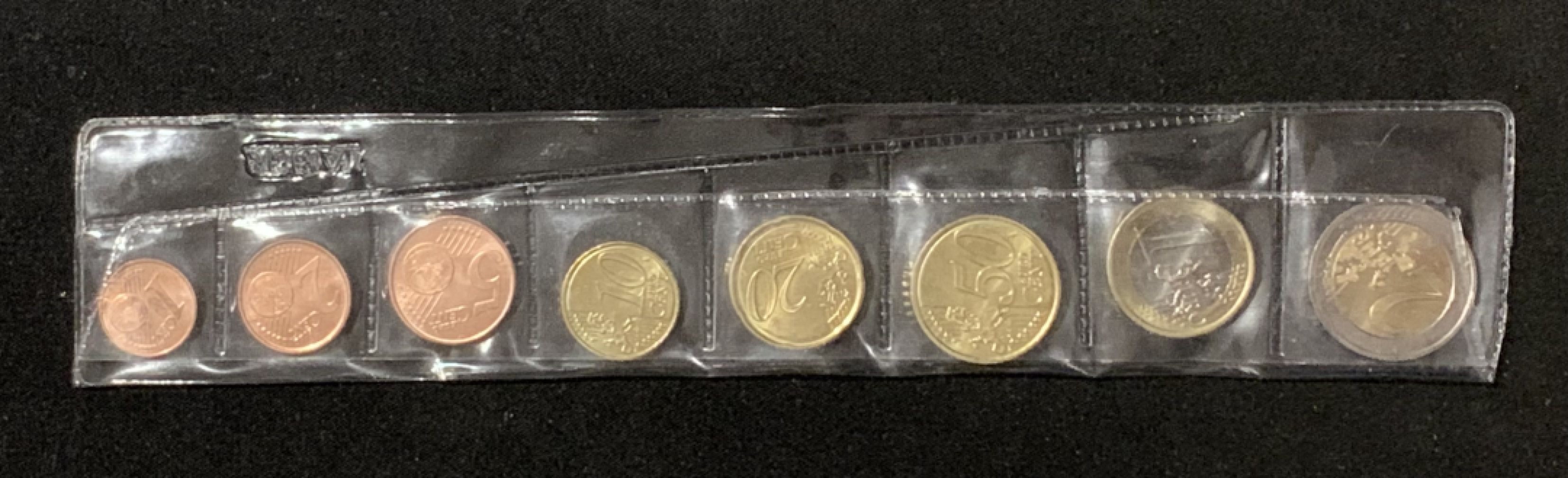 紫瑗钱币——第281期拍卖 克罗地亚 2023年 首年份 1分——2欧元 8枚套 UNC