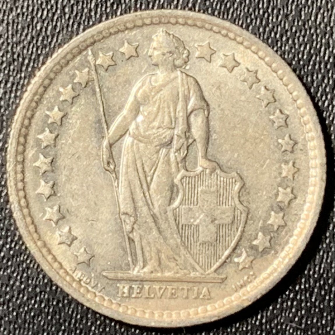 紫瑗钱币——第273期拍卖 瑞士 1959年 赫尔维蒂亚 1/2法郎 2.5克 0.835银 UNC