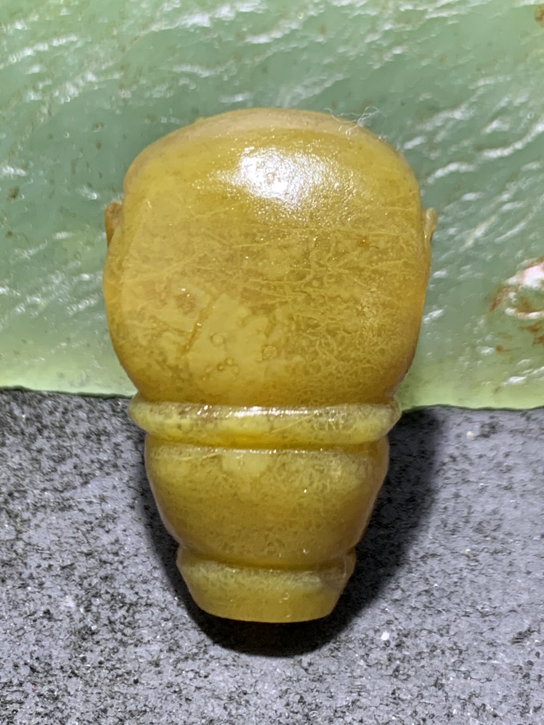 精美亚光高玉化冻料飘金沙鸡油黄蒙料战国红玛瑙手工雕刻一体龙头佛头三通一个！