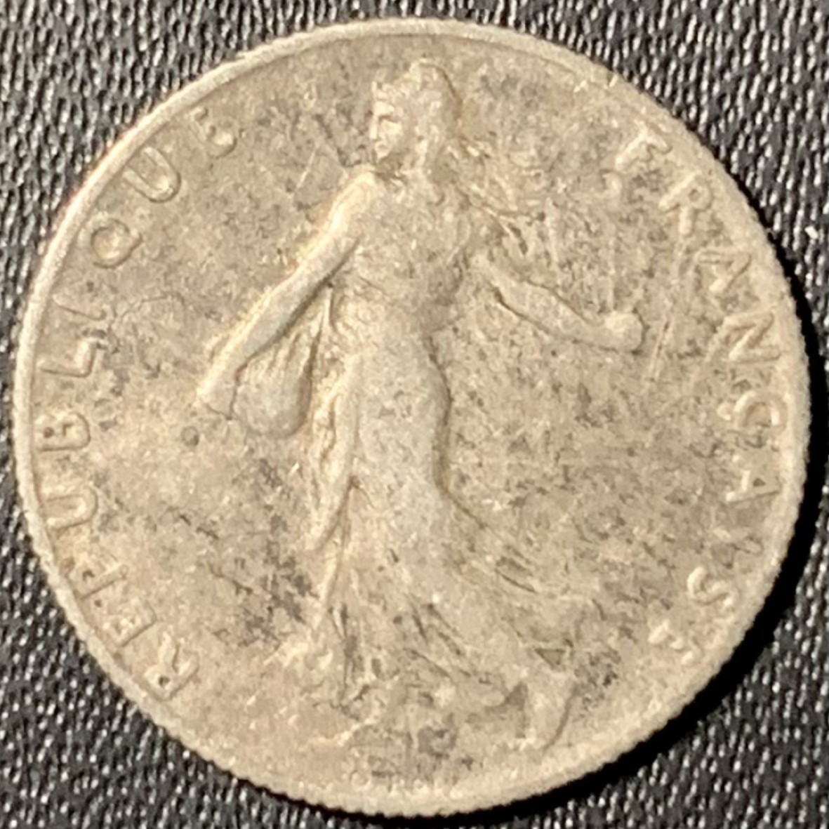 紫瑗钱币——第273期拍卖 法国 1914年 播种女神 50分 2.5克 0.835银