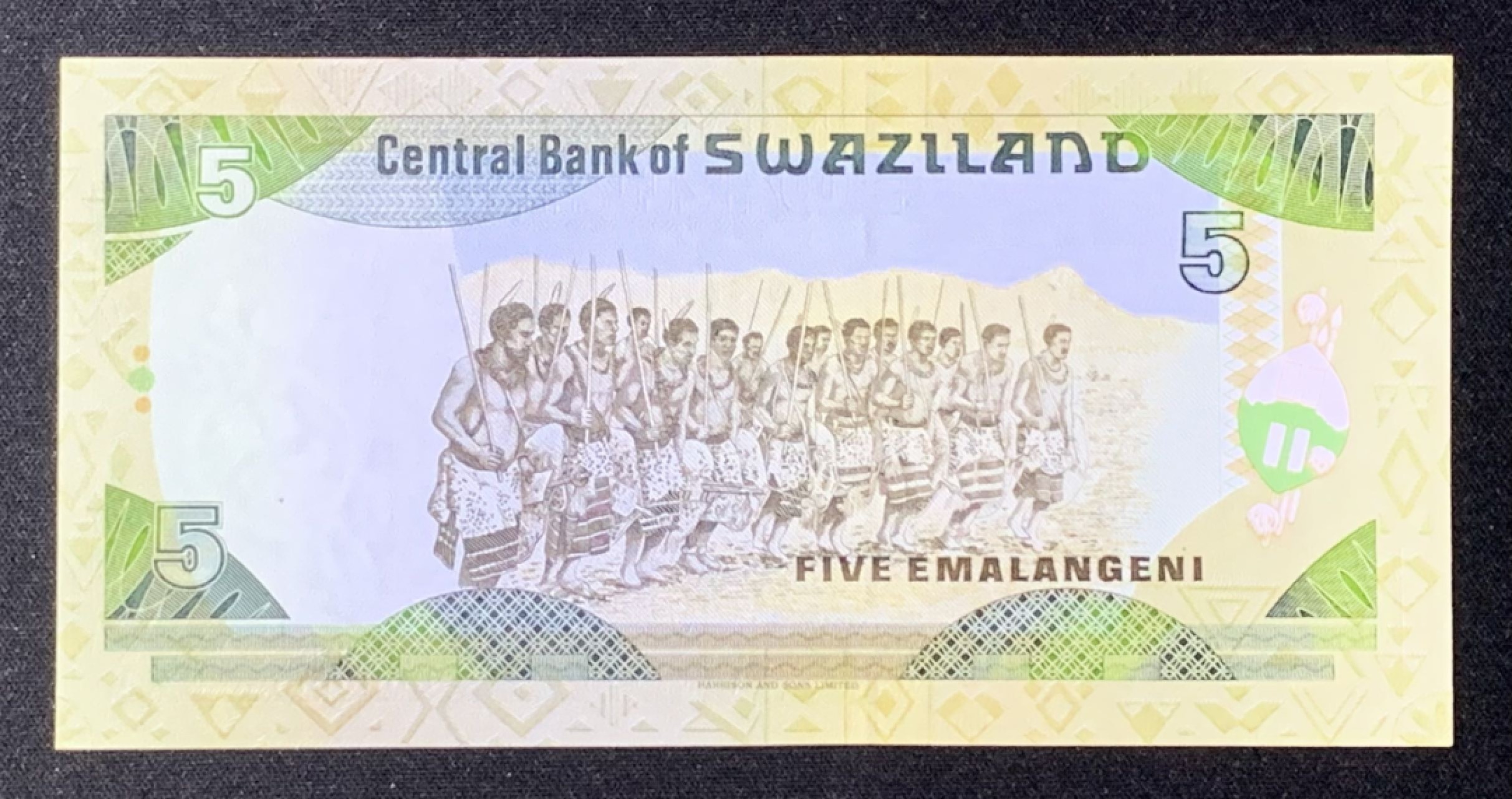 紫瑗钱币——第272期拍卖—纸币场 斯威士兰 1995年 姆斯瓦蒂三世 5埃马兰吉尼 UNC