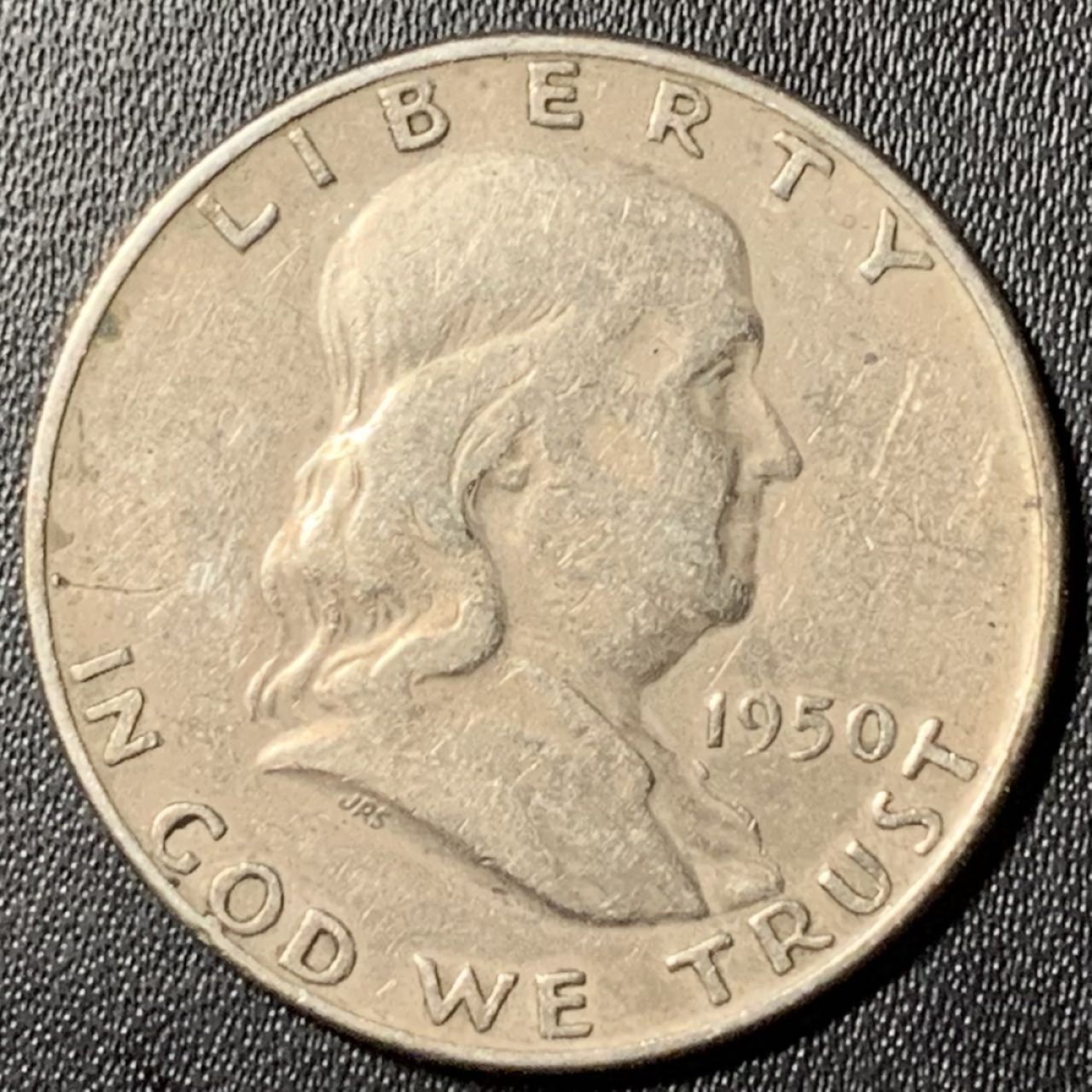 紫瑗钱币——第273期拍卖 美国 1950年 D版 富兰克林 50美分 半美元 12.5克 0.9银 