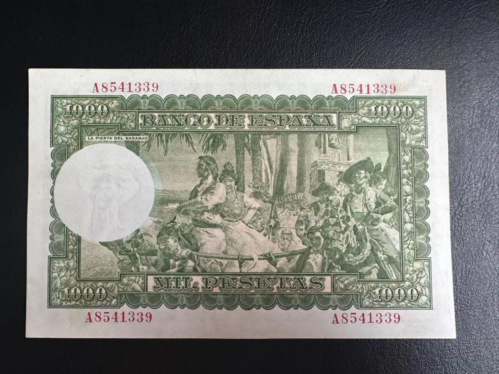 【Blue Auction】✨世界纸币精拍第327期——莫总专场XXI 西班牙 1951年1000比塞塔 AU品相 大华金 A冠