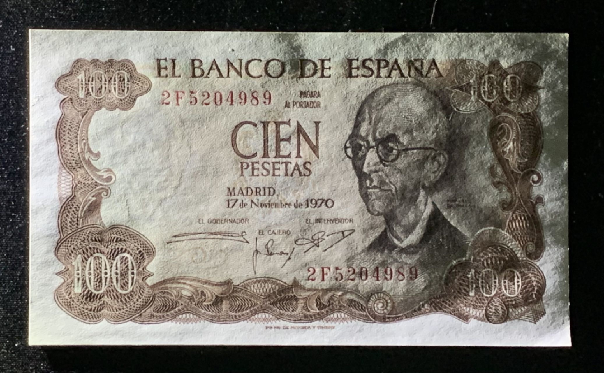 紫瑗钱币——第272期拍卖—纸币场 西班牙 1970(1974)年 100比塞塔 UNC 