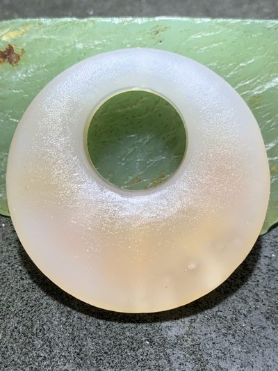 精美亚光高玉化俏色海洋玉髓手工雕刻悟字公主环挂件一个！ - 精美亚光高玉化俏色海洋玉髓手工雕刻悟字公主环挂件一个！