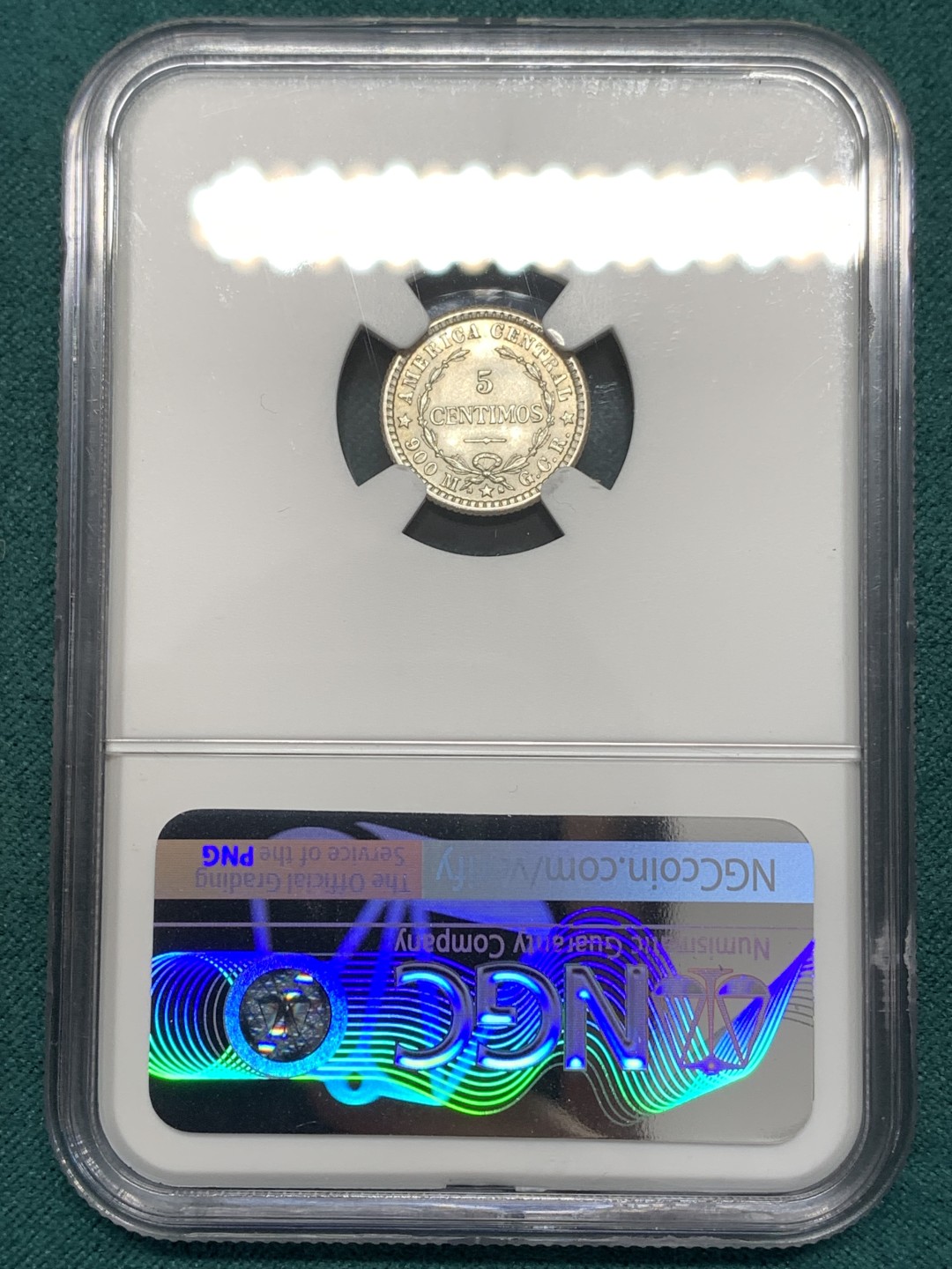 《竞宝斋》第169场-周日，周一2场 (全场包邮) NGC MS66 哥斯达黎加1912GCR 5分银币