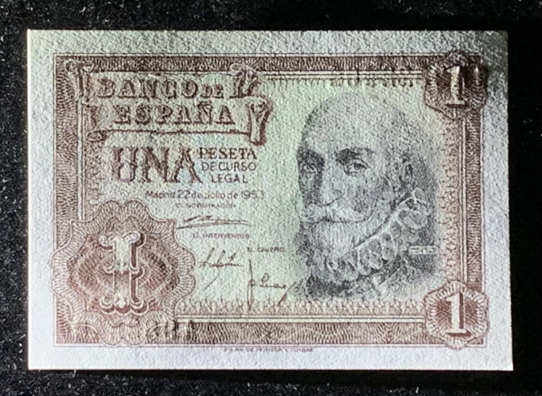 紫瑗钱币——第274期拍卖—纸币场 西班牙 1953年 阿尔瓦罗 1比塞塔 UNC