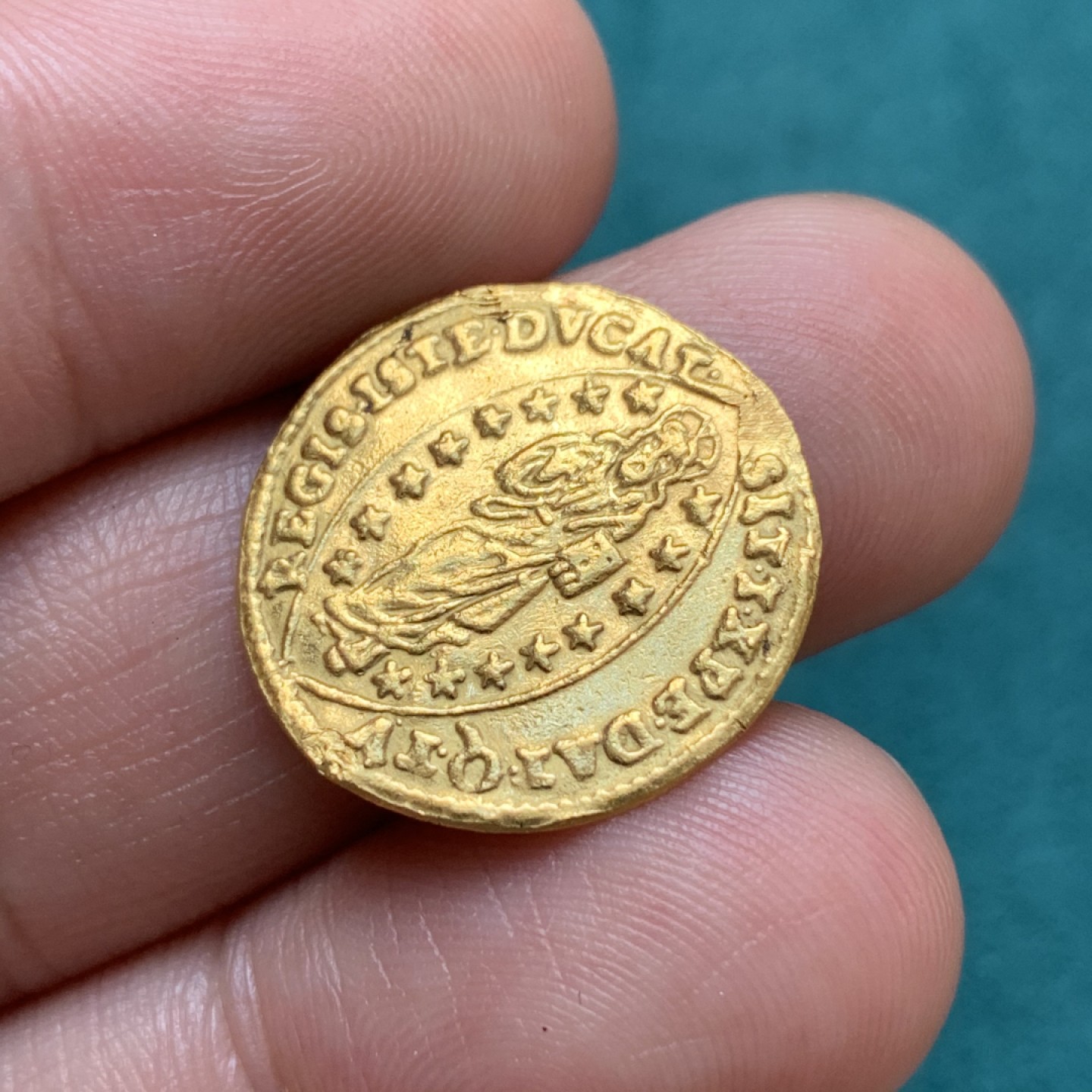 《竞宝斋》第169场-周日，周一2场 (全场包邮) 中世纪 威尼斯共和国 杜卡特金币 3.35克 999金