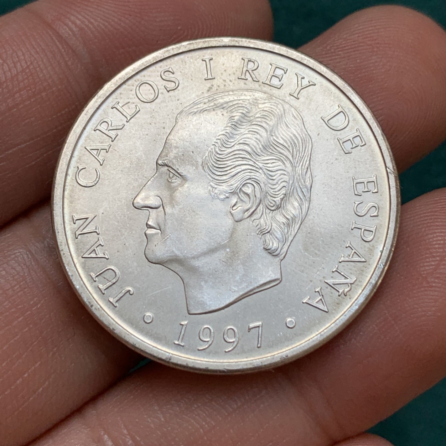 《竞宝斋》第169场-周日，周一2场 (全场包邮) 西班牙1997年 唐吉歌德 2000比塞塔 18克大银币 925银