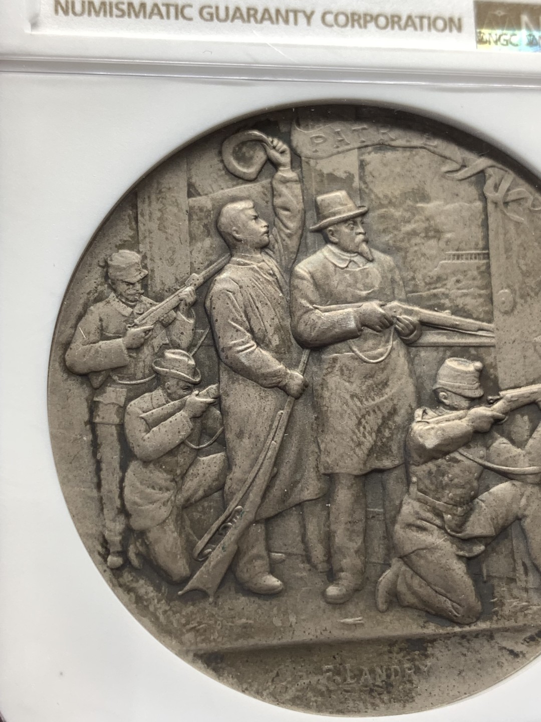 《竞宝斋》第169场-周日，周一2场 (全场包邮) NGC-MS63 1898瑞士纳沙泰尔射击节银章