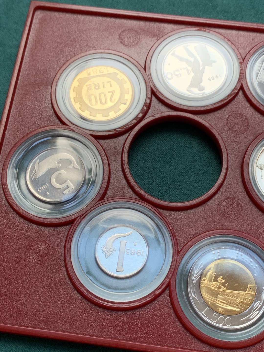 《竞宝斋》第169场-周日，周一2场 (全场包邮) NGC PF68UC 意大利 1985 精制套币 帆船已入盒，共2枚银币 状态难得