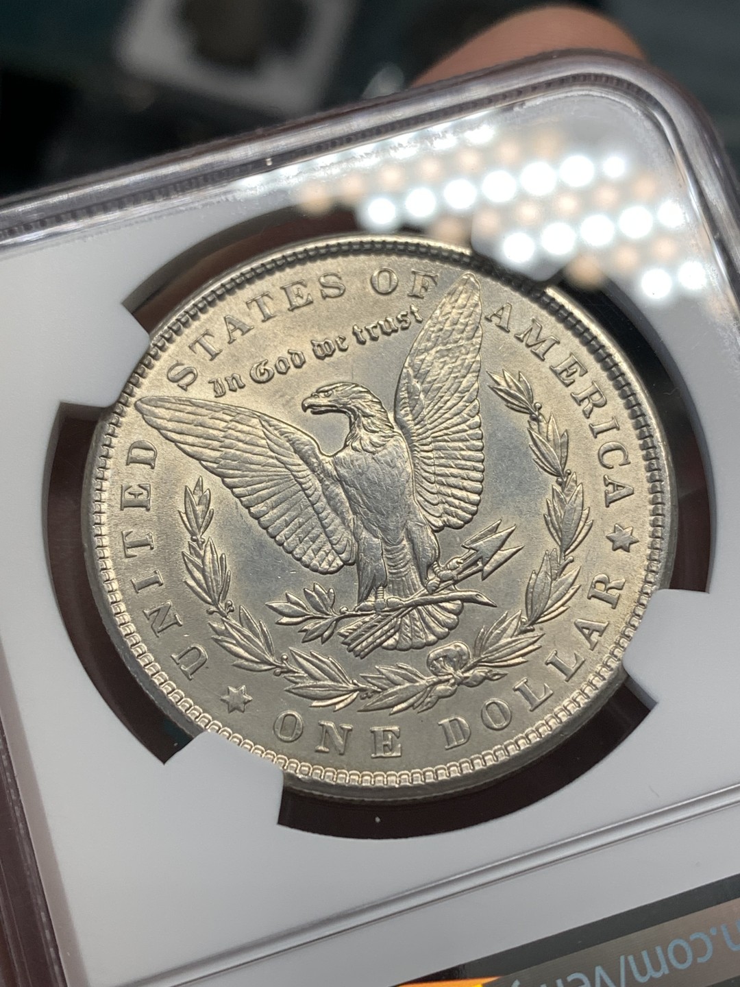 《竞宝斋》第169场-周日，周一2场 (全场包邮) NGC-MS61 美国1900年 摩根一元 原光好品