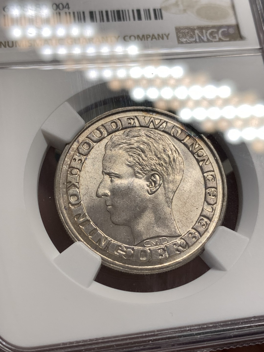 《竞宝斋》第169场-周日，周一2场 (全场包邮) NGC MS65 比利时 1958年 世博会景观  50法郎银币