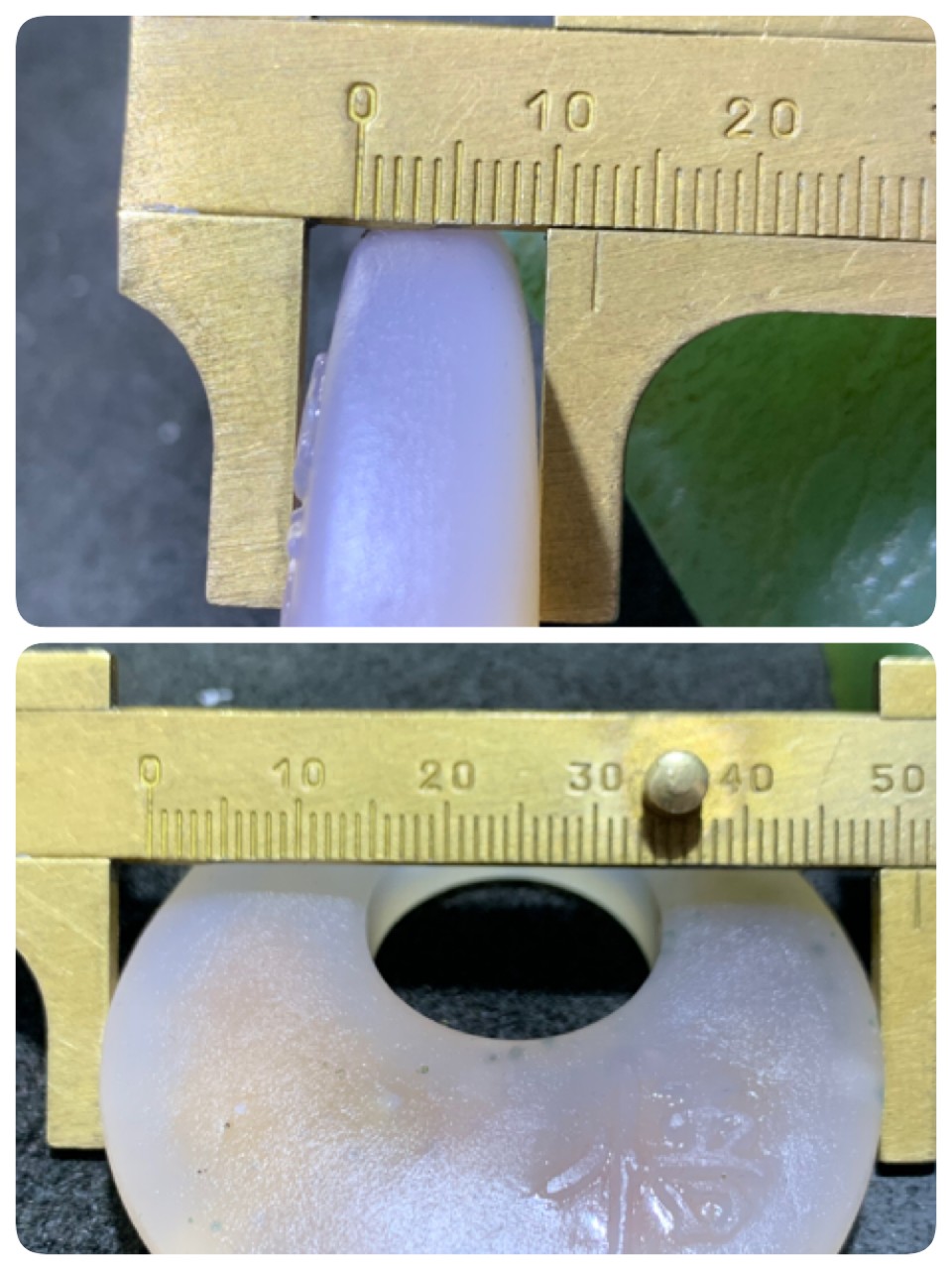 精美亚光高玉化俏色海洋玉髓手工雕刻悟字公主环挂件一个！