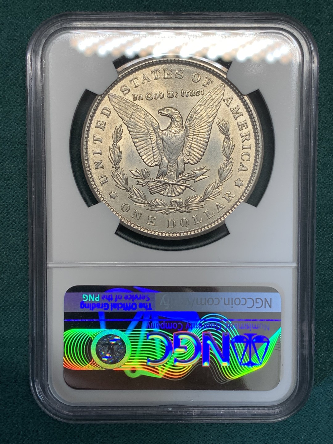 《竞宝斋》第169场-周日，周一2场 (全场包邮) NGC-MS61 美国1900年 摩根一元 原光好品