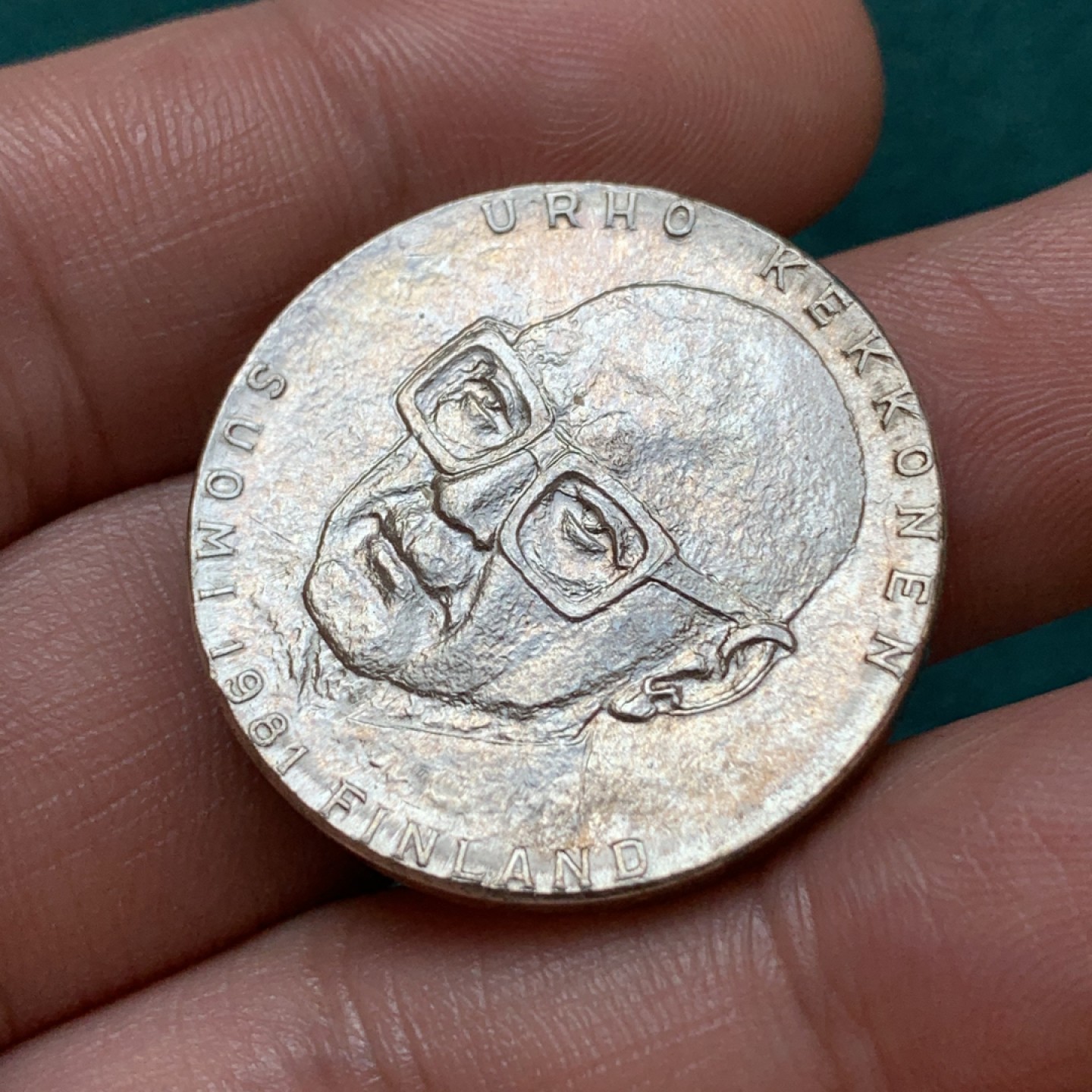 《竞宝斋》第169场-周日，周一2场 (全场包邮) 芬兰1981年 50马克银币 就任总统25周年暨凯科宁总统 80岁生日纪念 币非常厚实 20克