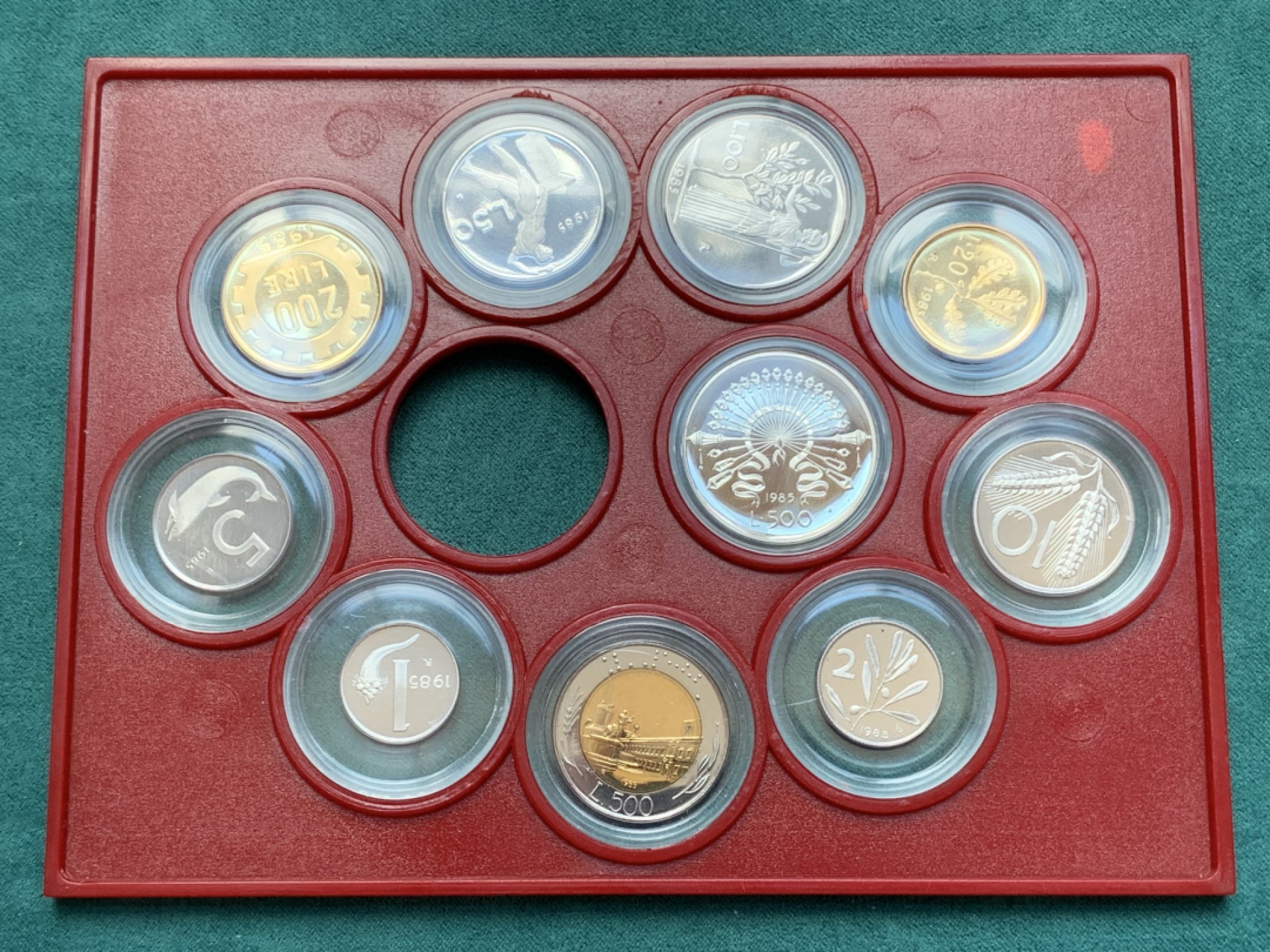 《竞宝斋》第169场-周日，周一2场 (全场包邮) NGC PF68UC 意大利 1985 精制套币 帆船已入盒，共2枚银币 状态难得