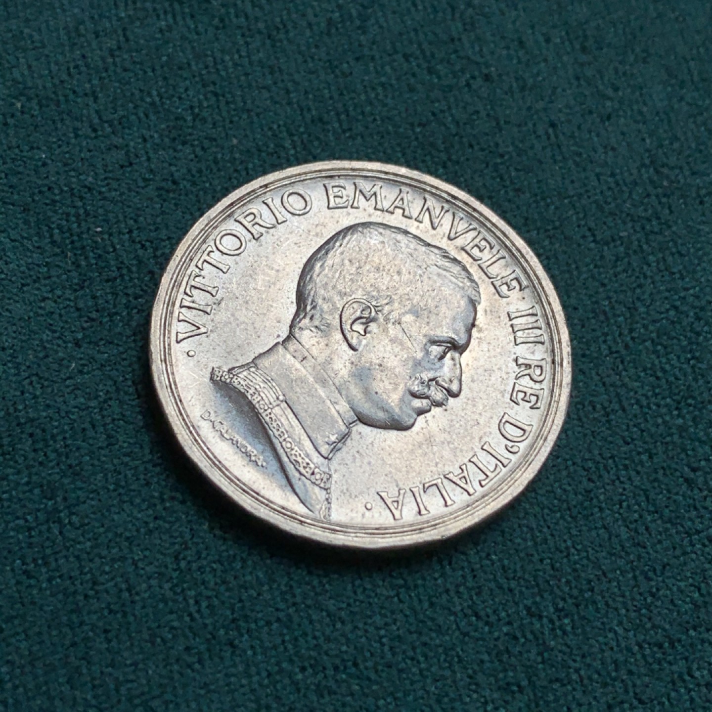 《竞宝斋》第169场-周日，周一2场 (全场包邮) 意大利1914年 胜利马车2里拉银币 原光好品