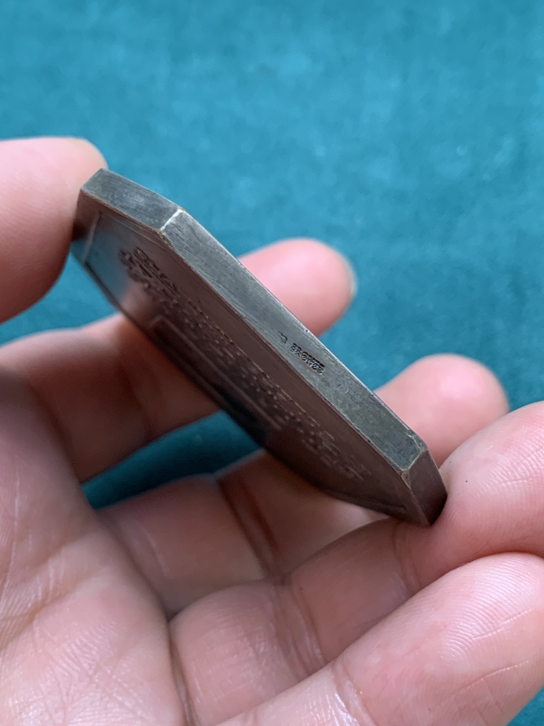 《竞宝斋》第169场-周日，周一2场 (全场包邮) 法国镀银铜章，美女沐浴依云温泉，97.52g，50.5*67.2mm，丰饶角边铭