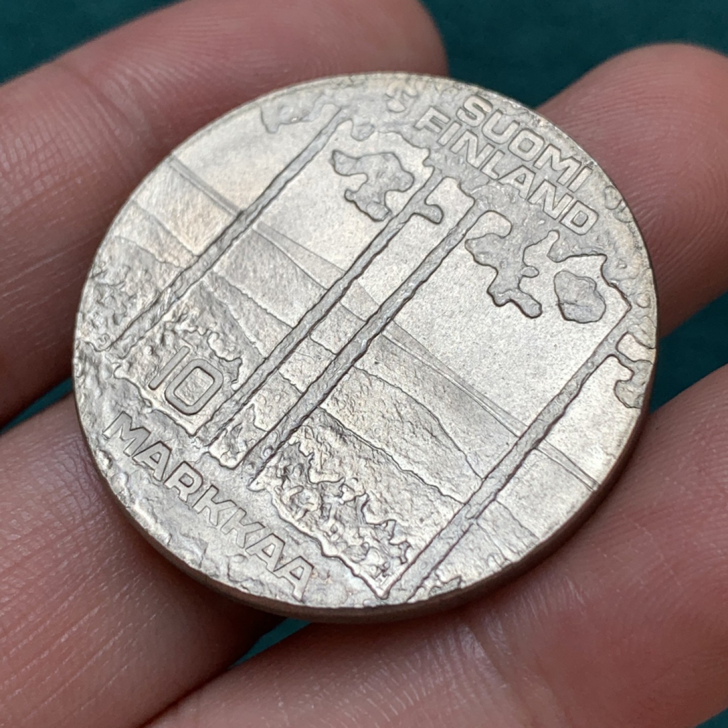 《竞宝斋》第169场-周日，周一2场 (全场包邮) 1975年芬兰10马克银币、吉科宁总统诞辰 75 周年 23.5g 原光好状态