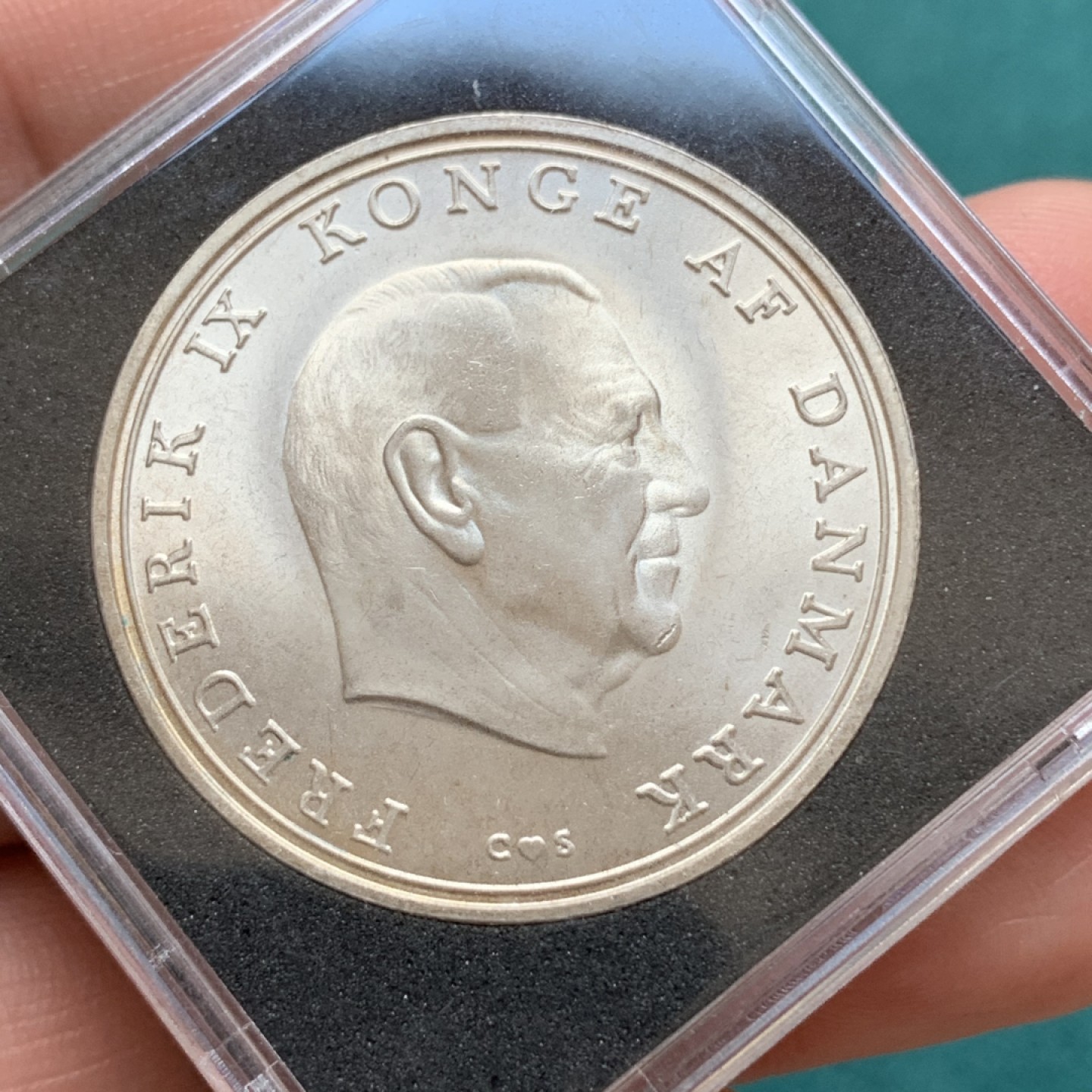 《竞宝斋》第169场-周日，周一2场 (全场包邮) 1968年丹麦本尼迪克特公主大婚10克朗银币